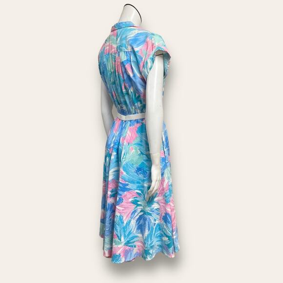 Vintage New looks California fit and flare dress size 10P - Picture 9 of 9